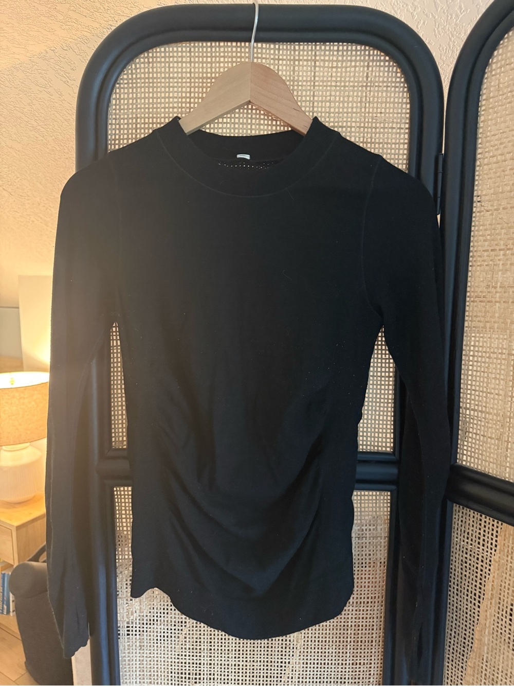 Athleta Women’s Foresthill Ascent Crew Long Sleeved Top Black Small